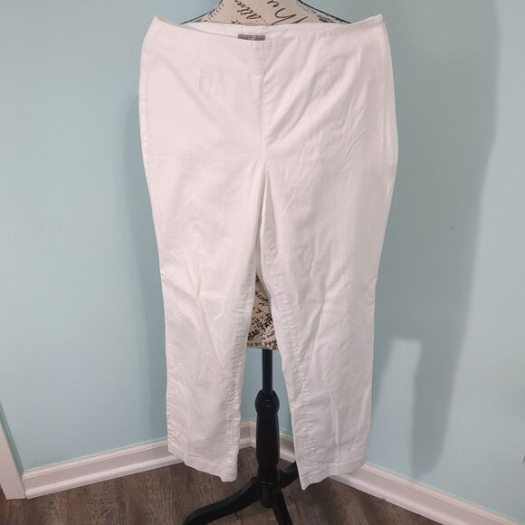 J. Jill Pants - J.Jill Stretch White Pants office career work 6